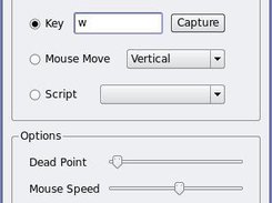 Axis configuration dialog