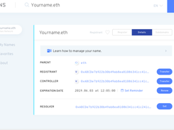 Ethereum Name Service (ENS) Screenshot 1