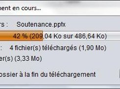 Fenêtre de téléchargement