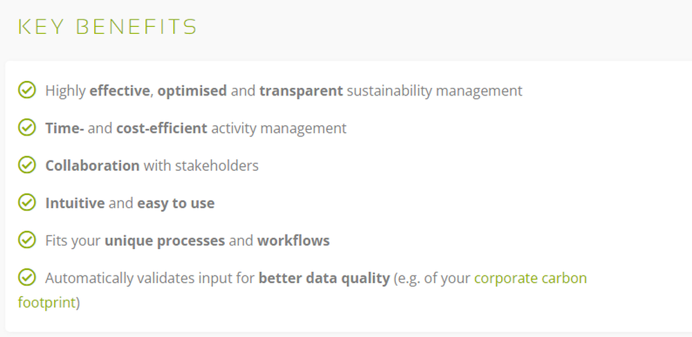 Enterprise Sustainability Management Screenshot 1