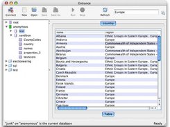 Screenshot showing the table view and "match box"