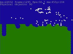 The user is releasing bombs across the terrain.