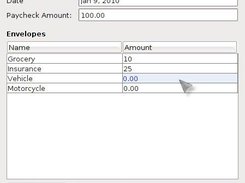 Add Paycheck Window to add new income to many envelopes