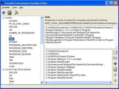 Editing the path variable