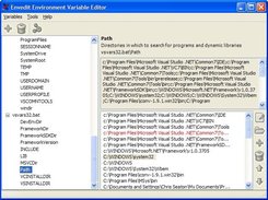 Looking at variables set in vsvars32.bat