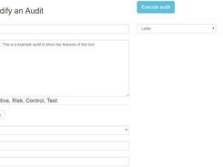 Create / Modify an Audit