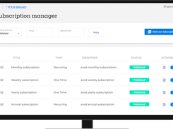 Subscription Manager