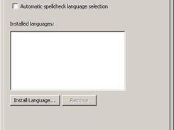 Options dialog, Spellcheck tab (Win32)