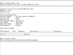Report status