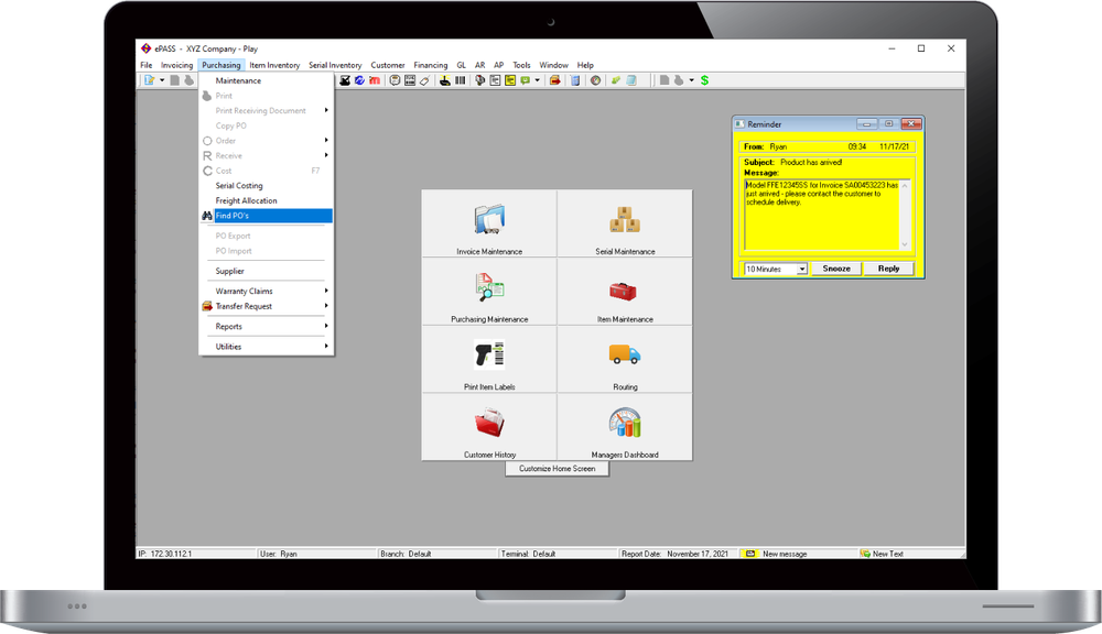 EPASS Enterprise Screenshot 1