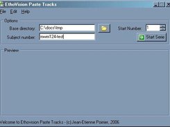 Configuration of Ethovision Paste Track