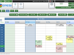 CRM Calendar - week view