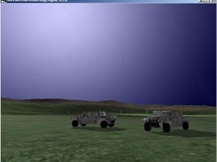 4 Hummers in the sunset