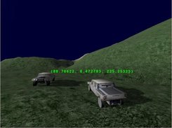 3 Hud showing a hummer world position