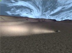 1 Smoke trails and clouds in the sky