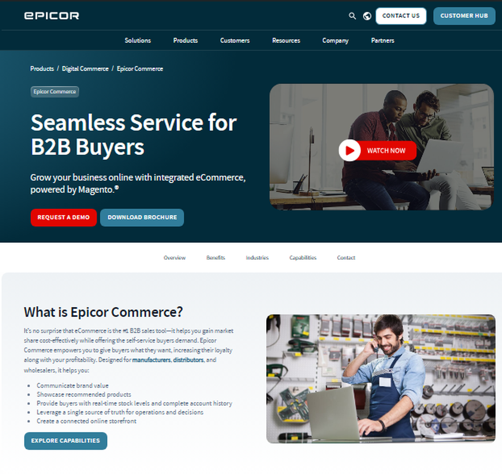 Epicor Commerce Screenshot 1