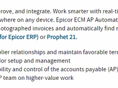 Epicor ECM AP Automation Screenshot 2