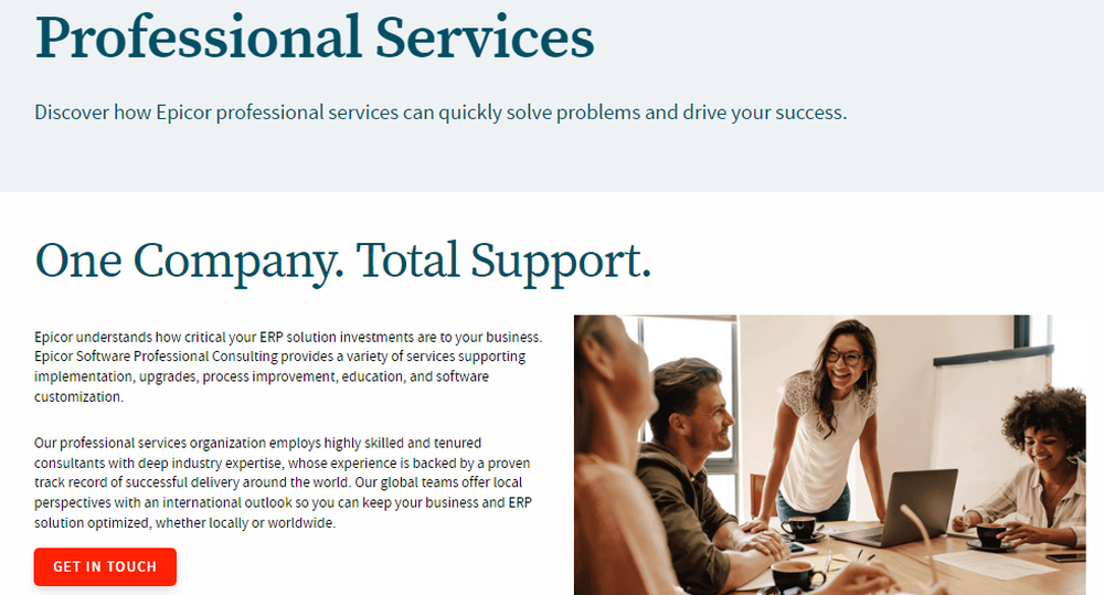 Epicor Services Screenshot 1
