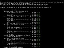 Script scanning a host