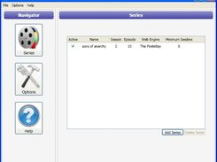 Main view of the application