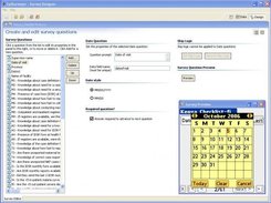 Design screen, date question, with PDA preview 2/2