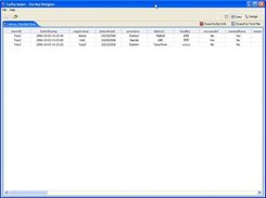 Data screen showing export options