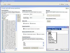 Design screen, pull-down menu question, with PDA preview