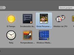 En la lista de gadgets