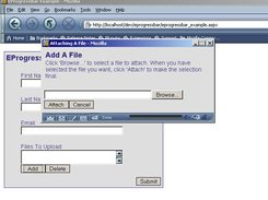 The AddFile dialog is used when adding a file to the list.