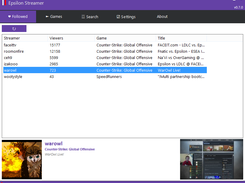 Epsilon Streamer Screenshot 1