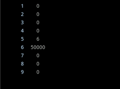 Results screen
