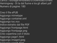 Conversion screen
