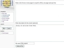 Special page to export multiple pages