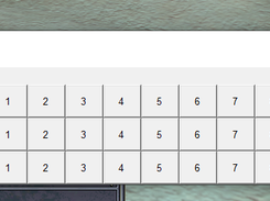3 rows of buttons