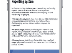 Telephone reporting in any language with an interactive voice response add-on that allows for a confidential and anonymous dialogue with the reporter. 