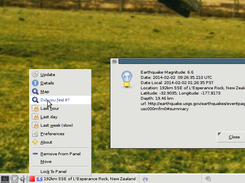 Equake gnome panel applet
