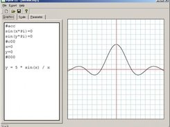 y = 5 * sin(x) / x