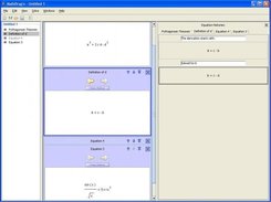 Use the history views to see an equations development