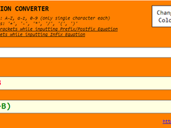 Postfix to Infix and Prefix