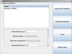 Database config window