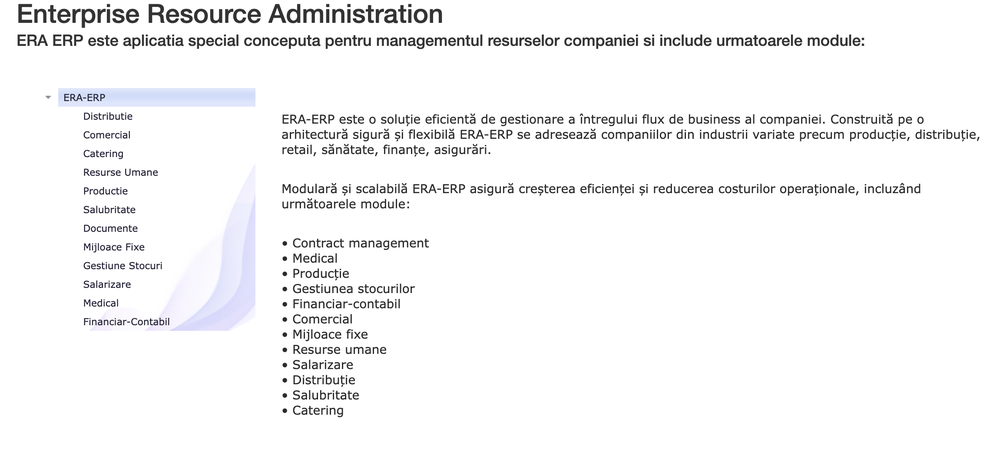 ERA ERP Screenshot 1