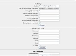 Some admin settings