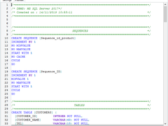 Generate SQL DDL script from data model