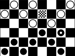 Two Player Checkers Game