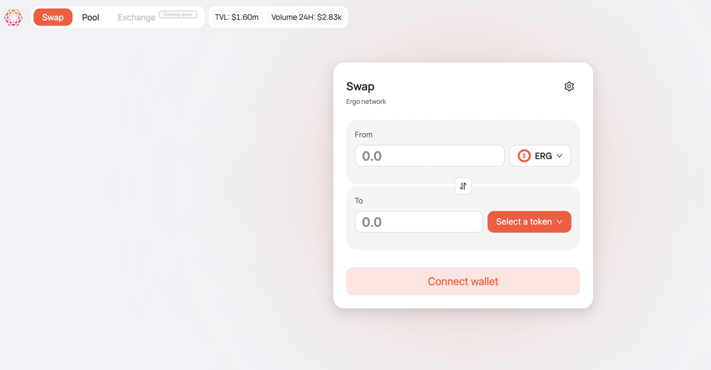 ErgoDEX Screenshot 1