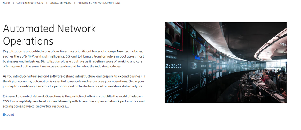 Ericsson Automated Network Operations Screenshot 1