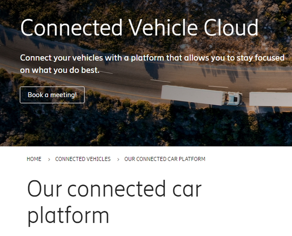 Ericsson Connected Vehicle Cloud Screenshot 1