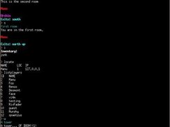 Telnet session