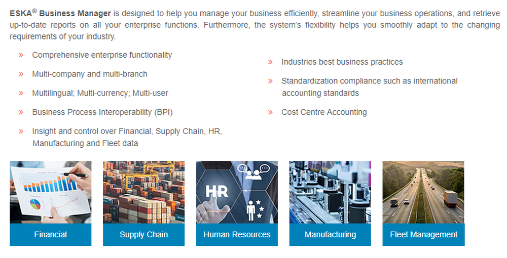 ESKA Business Manager Screenshot 1