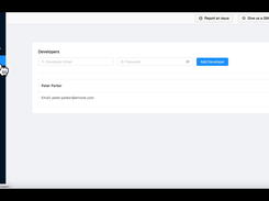 Developers Dashboard
